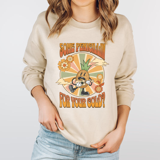 Some Penicillin for your cold? - Retro Flair Pullover für sarkastische Naturwissenschaftler